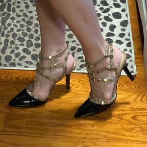 Jessica Simpson Studded Patent High Heels ✨